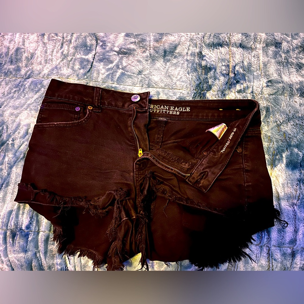 American Eagle high-rise festival shorts in black🖤